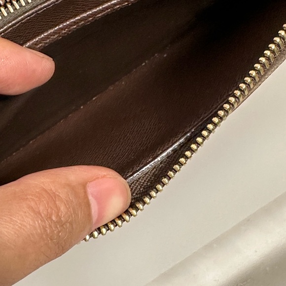 Louis Vuitton Zippy zip long Damier Ebene Brown Interior Wallet Box and duster - Picture 10 of 16